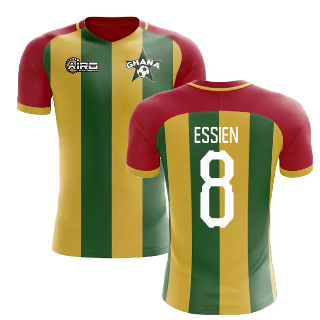 2025-2026 Ghana Home Concept Football Shirt (Essien 8)-SoccerKits Hub | Buy Soccer Jerseys Online